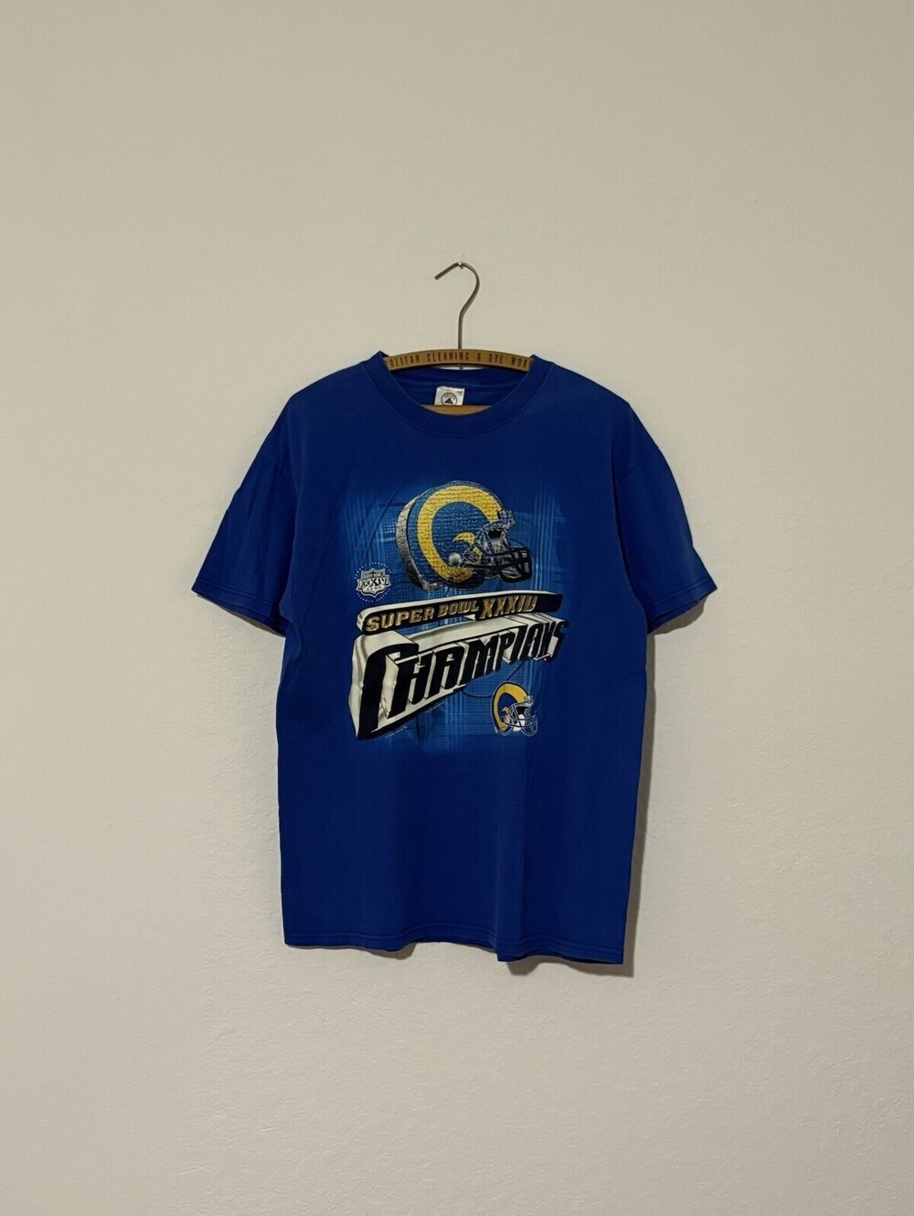 Delta Vintage 2000 St. Louis Rams Super Bowl XXXIV Champions NFL Size L Football